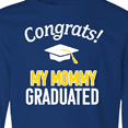thumbnail image 4 of Inktastic Congrats My Mommy Graduated with cap Long Sleeve Youth T-Shirt, 4 of 5