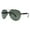 Gunmetal (Green), variant on Unisex Aviator Sunglasses Double Bridge Designer Style Shades UV400 Silver