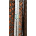 thumbnail image 5 of THY COLLECTIBLES Decorative Freestanding Woven Bamboo 4 Panels Hinged Privacy Panel Screen Portable Folding Room Divider (Grey & Orange), 5 of 5