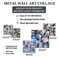 thumbnail image 4 of Designart "Urban Matrix In Shades Of Blue" Geometric Wall Art Set Of 5 - Blue Modern Living Room Metal Art Set, 4 of 6