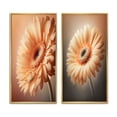thumbnail image 2 of Designart "Vivid Orange Gerbera Daisy I" Gerbera Framed Wall Art Set Of 2 - Orange Floral Gallery Wall Frame Set For Home Decor, 2 of 7