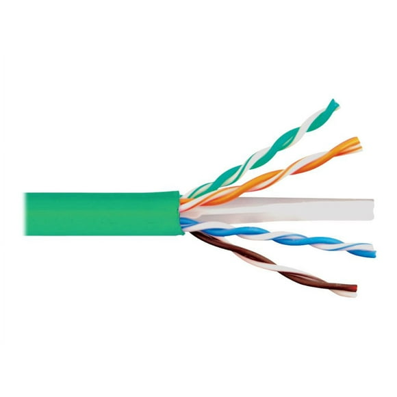 ICC - Bulk cable - 1000 ft - UTP - CAT 6e - riser, solid - green