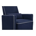 thumbnail image 5 of DaVinci Baby Olive Glider and Ottoman, Navy and Grey, 5 of 9
