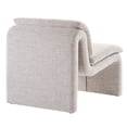 thumbnail image 6 of Maklaine Boucle Fabric Upholstered Armless Accent Chair in Parchment, 6 of 9