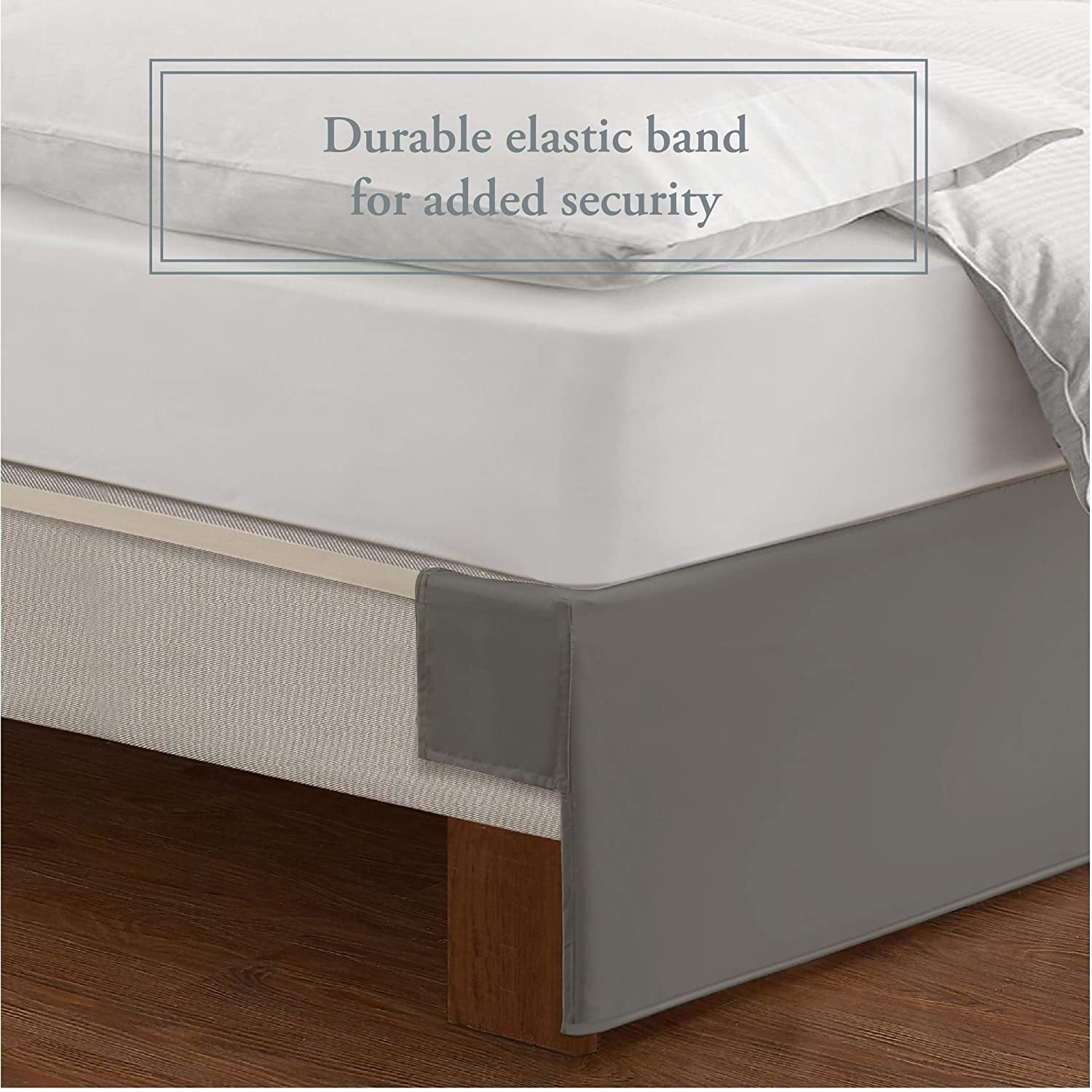 Levinsohn Bed Maker's Tailored WrapAround Bedskirt Never Lift Your