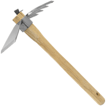 Zenport J6-08 Hoe and Fork Combo Tool, 15" Ash Handle, Beige