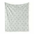 thumbnail image 1 of Grey Chevron Soft Flannel Fleece Throw Blanket, Marine Theme Zig Zags Pattern with Sea Element Tile Sailor Design, Cozy Plush for Indoor and Outdoor Use, 60" x 80", Pale Grey and White, by Ambesonne, 1 of 6