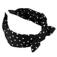 thumbnail image 5 of Unique Bargains 1 Pcs Hairband for Women Bowknot Headband with Bunny Ears Black 2.17 Inch Wide, 5 of 7
