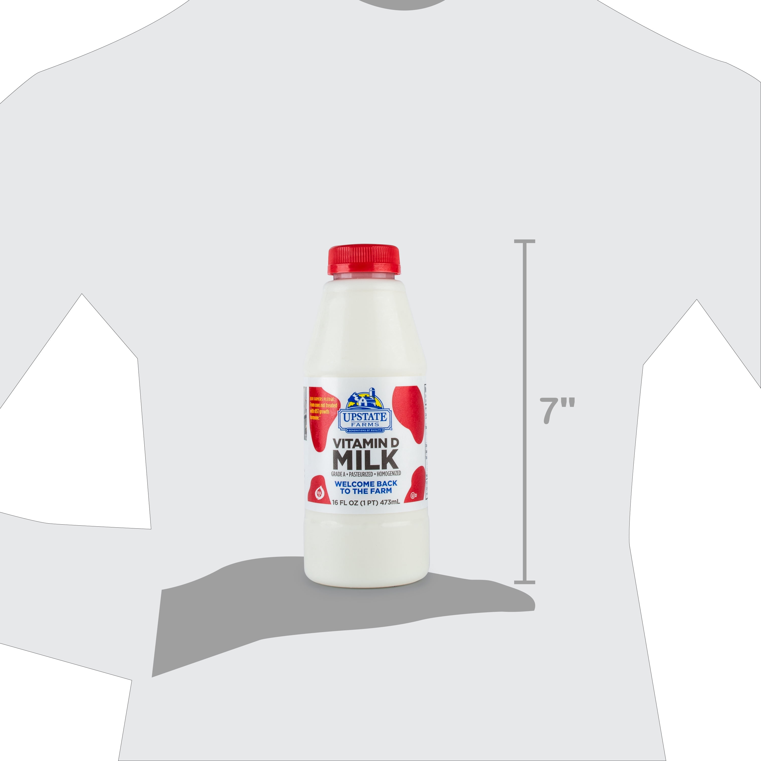 Upstate Farms Vitamin D Milk, 16 oz