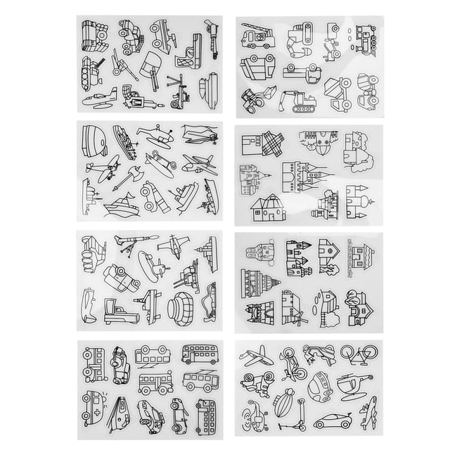 Heat Shrink Sheet, Translucent Shrinky Art Paper Wide Application for DIY Crafts Boy Pattern,Girl Pattern