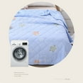 thumbnail image 5 of Qocolhg Summer Cooler Quilt, Washable & Lightweight Summer Comforter Cooling Blanket for All Season Use, Machine Washable, Bedding Soft Coverlet Conditioned Quilts for Kids, 39x59 inch, Blue, 5 of 7
