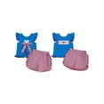thumbnail image 2 of BemeyourBBs Toddler Baby Girl 4th of July Outfit Patriot Fourth of July Summer Independence Day Clothes American Flag Heart Embroidered Backless Flying Sleeve T shirt Tops Plaid Ruffle Shorts Set, 2 of 9