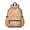 White Cat and Fishbone Beige Pattern, variant on Space Cat Coloring Page White Pattern Cute School Backpack with Padded Back and Adjustable Shoulder Straps 13.4"x11"x4.7"