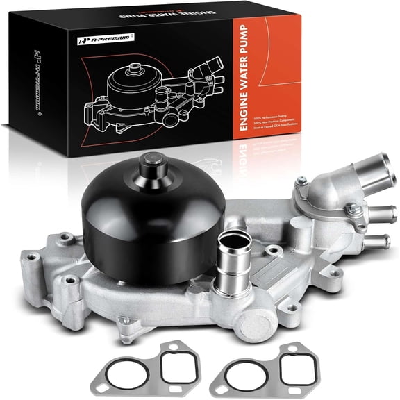A-Premium Engine Water Pump with Thermostat & Gasket Compatible with Chevrolet Camaro 1998-2002 Corvette 1997-2004 Pontiac Firebird 1998-2002 Avanti II 2001-2004 V8 5.7L LS1 LS6
