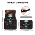 thumbnail image 5 of Naloa Butterfly Flower Skull Car Foot Mat Set of 4 Pieces - Universal Floor Liner Neoprene Full Set Floor Mats for Cars Trucks SUV, 5 of 7