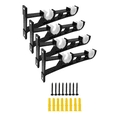 thumbnail image 1 of Soporte Set 4 Cortinero Para Pared Ajustable Gancho, Negro, 1 of 5