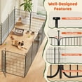 thumbnail image 4 of Renwick 31.5" Tall Foldable Dog Playpen Panels with Door, 16 Panels, Black, 4 of 9