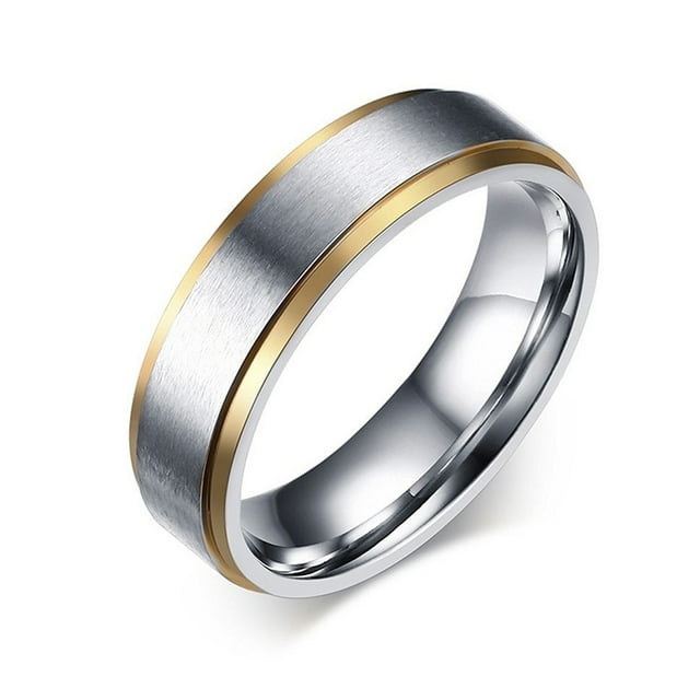 Wedding Band Ring for Women Men Engagement,Middle Matte Finished