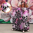 thumbnail image 4 of Pink Leopard Pattern Luggage Cover Fashion Suitcase Cover Baggage Covers Fit 25-28 Inch Luggage (Go Travel), 4 of 5