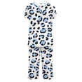 thumbnail image 4 of NominalSnug Pajama Sets for Women Short Sleeve Sleepwear Wide Leg Capri Pants Loungewear Graphic Print Pjs Set, 4 of 8