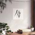 thumbnail image 6 of Effete Feline Claw Marks Scratch Matte Horizontal Posters, 6 of 8