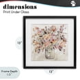 thumbnail image 4 of Stupell Industries Cottage Fluid Petals Watercolor Bouquet Black Framed Print Under Glass, 13 x 13, by Carol Robinson, 4 of 8
