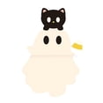 thumbnail image 2 of Dserhfy Halloween Ghost Phone Buddy Cute Stick-On Ghost Phone Topper Peel-and-Stick Mini Phone Figures Surprise Toy for All Phones Desk Decor, 2 of 8