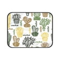 thumbnail image 3 of ABPHQTO Flat Succulent Plants Cactuses Pots Botanical Florals Pet Dog Cat Bed Pee Pads Mat Cushion Potty Dogsblankets Crate Bed Kennel 20x24 inch, 3 of 4