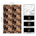 thumbnail image 3 of Sm:)e Patchwork Ghost Pumpkin Bat Cat Halloween Dish Towels Set of 2, 18x26 Inch, Seasonal Holiday Hand Towels for Kitchen and Dining Table, 3 of 6