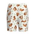 thumbnail image 2 of Lsque Squirrel Playing Mens Sleep Pajama Shorts,Short Pajama Pants, Cotton Ultra-Soft Knit-3X-Large, 2 of 9