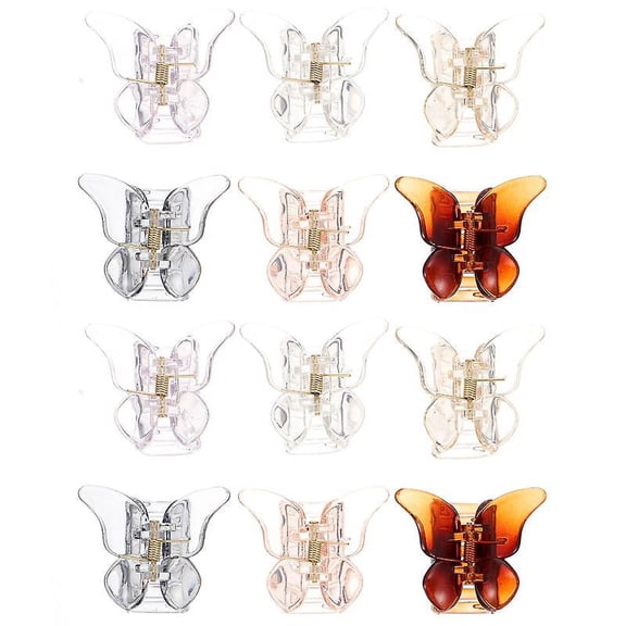 12pcs Butterflies Jaw Clip