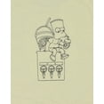 thumbnail image 4 of The Simpsons Men's Bart Squishy Machine Sketch Design Graphic Print Adult Short Sleeve T-Shirt, 4 of 5