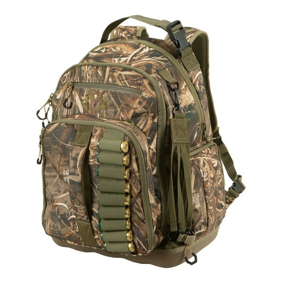 Allen Company Gear Fit Pursuit Punisher Camo Waterfowl Hunting Backpack For Men And Women - 12,20-Gauge And Bow Carry Bag - Holds Shooting Accessories And Camping Gear - Realtree Max-5