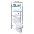 thumbnail image 1 of Estantería Honey-Can-Do de 4 niveles, cromada, 24,02 x 11,02 x 67,72 cm, que ahorra espacio, 1 of 5
