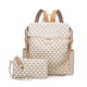 thumbnail image 4 of Bolsa de piel sintética Makes para mujer diseño convertible con bolso 2 piezas Beige-3j3l L, 4 of 5