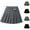 Gray, variant on uublik Athletic Skirts Girls With Shorts Black Pleated Skirts School Kids Casual Mini Flare A Line Uniform Skorts Skirt Size 4T-14