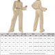 thumbnail image 2 of Pantalones Trajes casuales de 2 piezas para mujer, suéteres sueltos y pantalones palazzo, traje simple para el hogar Cgtredaw Beige T L para Mujer, 2 of 6