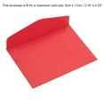 thumbnail image 4 of Mini Sobres, 60 Paquetes Papel En Blanco Pequeños Artículos Almacenamiento Negocios Tarjeta Soporte para Saludo Nota Fiesta, Rojo, 4 of 6