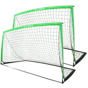 RUNBOW 9x5 ft Portable Kids Soccer Goal for Backyard Goals Adult Junior Soccer Net with Carry Bag