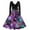 #+001Cyan, variant on Hogleaql Women's Mardi Gras Dress Vintage V Neck Long Sleeve A-Line Carnival Themed Party Graphic Midi Dress Swing Belted Soft Fashion Outfit Purple XL