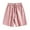 Pink, variant on Iyufng Mens Shorts Athletic Men's Shorts,Men's Summer Leisure Sports Elastic Waist Solid Color Drawstring Pocket Shorts