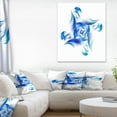 thumbnail image 1 of Rotation of Small Universe Blue Flower - Floral Canvas Art Print, 1 of 3