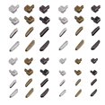thumbnail image 1 of Zips Repair Set Insertion Pin Zippers Bottom Zippers Stopper Metal Zippers Head Sliders Retainer For Clothing Repair, 1 of 5