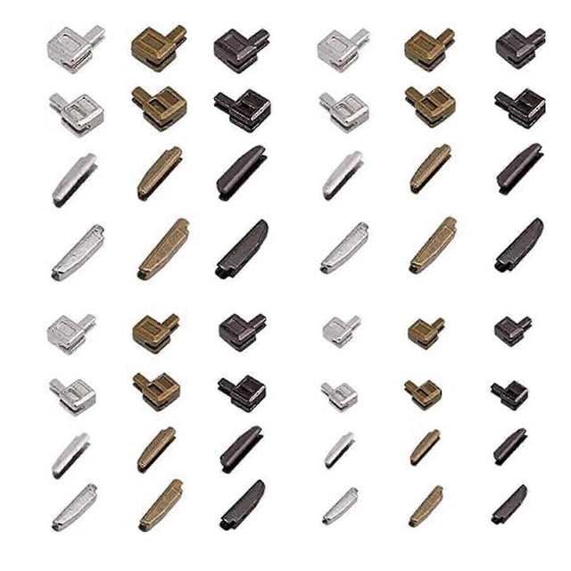 Zips Repair Set Insertion Pin Zippers Bottom Zippers Stopper Metal Zippers Head Sliders Retainer For Clothing Repair