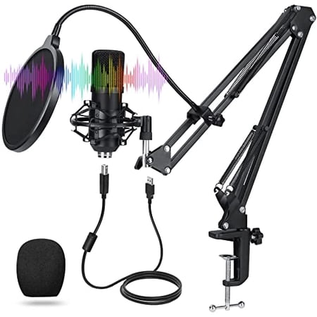 Picture of Movo PodPak Podcast Equipment Bundle with Microphone, Boom Arm, and Pop ...