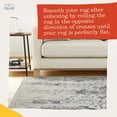 thumbnail image 2 of Mayview Mercia Vintage Cream and Blue Medallion Rug, 5' x 8', 2 of 7