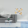 thumbnail image 2 of Cesta de almacenamiento colgante,Cesta de almacenamiento para gabinete organizador de pared colgante,Estantes de pared con decoración de granja,Arte mural de pájaros de madera,Pájaros de, 2 of 8