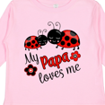 thumbnail image 4 of Inktastic My Papa Loves Me with Cute Ladybugs Boys or Girls Long Sleeve Toddler T-Shirt, 4 of 5