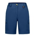 thumbnail image 6 of Little Donkey Andy Women's 10 Inches Quick Dry Hiking Cargo Shorts Lightweight Bermuda Golf Shorts Outdoor Travel Dark Blue Size L, 6 of 7