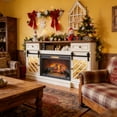 thumbnail image 6 of W1769P405043 42" Infrared Electric Fireplace Insert With Removable Trim Kit - Touch Panel Heater With Realistic Flame Effect, Black, 6 of 8